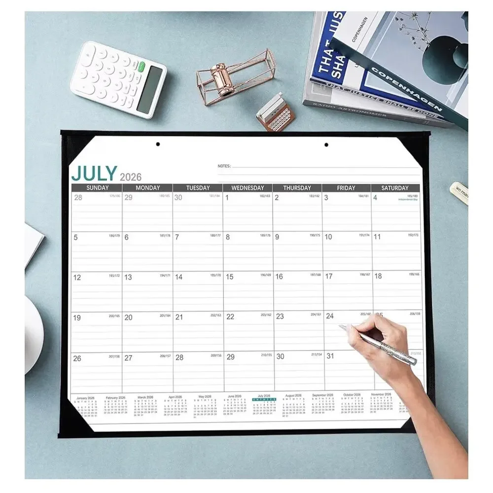 2026-2027 Desk Calendar - Roll Packaging Desk Calendar 2026-2027 (C236)